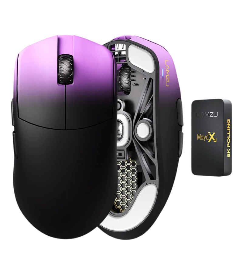 マウス・トラックボール LAMZU maya X purple shadow Buy Lamzu MAYA X 8K 47g Wireless Gaming Mouse - Purple Shadow UK