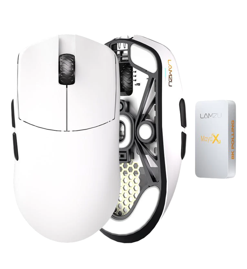 Buy Lamzu MAYA X 8K 47g Wireless Gaming Mouse - White UK - LAMZU