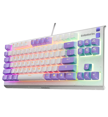 SteelSeries Apex 3 TKL Amethyst Gaming Keyboard - Whisper-Quiet Membrane Switches
