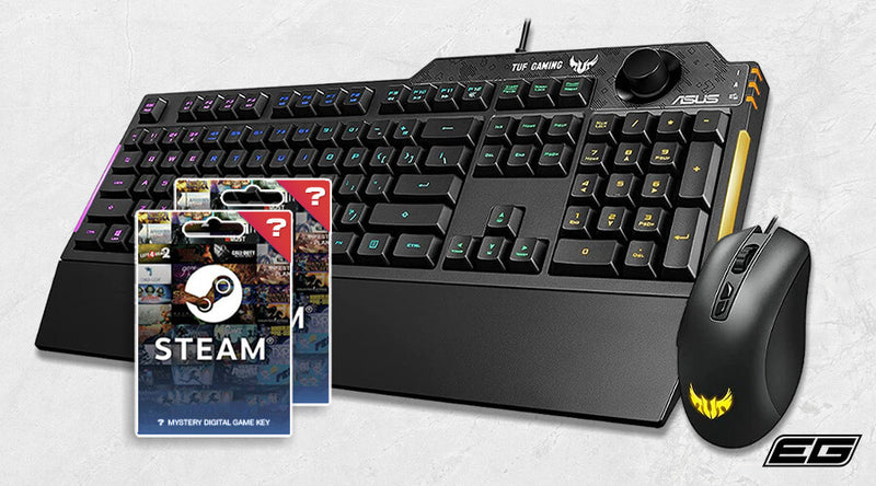 Giveaway: ASUS TUF K1 Keyboard, M3 Mouse Bundle & Steam Games