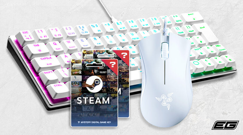 Giveaway: Cooler Master SK620 60% Keyboard, Razer DeathAdder White Bundle & Steam Games