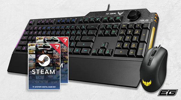 Win an ASUS TUF K1 Keyboard, M3 Mouse Bundle + 2x Steam Games!