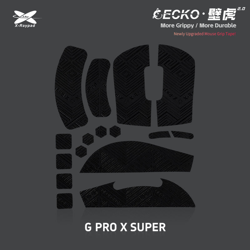 X-Raypad Black Geckos V2 Geom Grip - Logitech G Pro X Superlight / GPX2