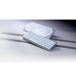 Asus ROG Falchion RX Low Profile 65% White Wireless Gaming Keyboard - ROG RX Red Low Profile