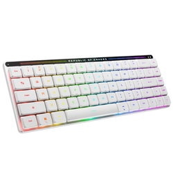 Asus ROG Falchion RX Low Profile 65% White Wireless Gaming Keyboard - ROG RX Red Low Profile