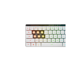 Asus ROG Falchion RX Low Profile 65% White Wireless Gaming Keyboard - ROG RX Red Low Profile