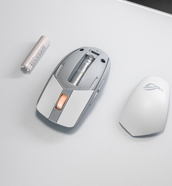 Asus ROG Strix Impact III 57g Wireless Gaming Mouse - Moonlight White