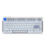 ATK Gear RS7 V2 Ultra 75% US Layout Silver Edge Aluminum HE Magnetic Gaming Keyboard - Snowblade Switches