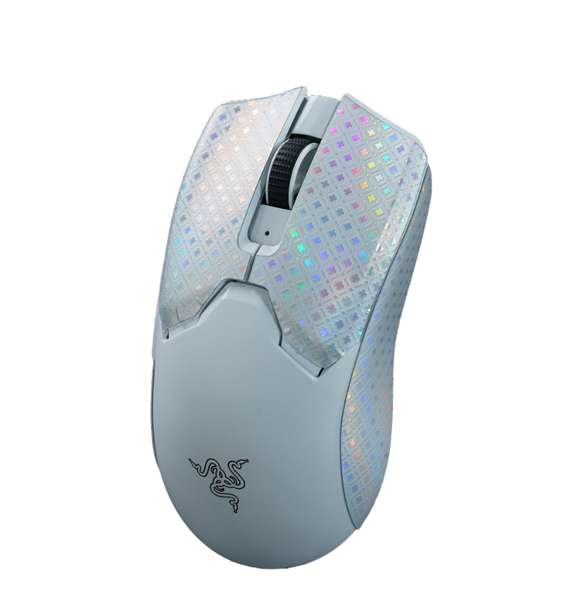 BT.L Holo White Clover Mouse Grip - Razer Viper V2 Pro