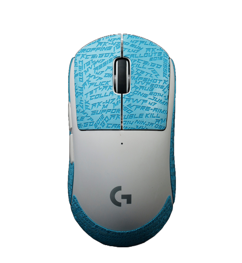 BT.L v4 Sky Blue Mouse Grip - Logitech G Pro X / GPX2 Superlight