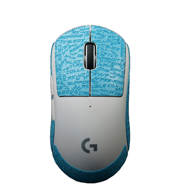 BT.L v4 Sky Blue Mouse Grip - Logitech G Pro X / GPX2 Superlight