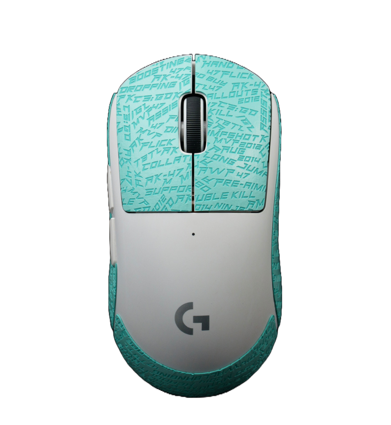 BT.L v4 Tiffany Blue Mouse Grip V4 - Logitech G Pro X / GPX2 Superlight