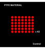 BT.L Red PTFE Control Mouse Feet (Skates) Dots v2 - 0.85mm – 42 Dots