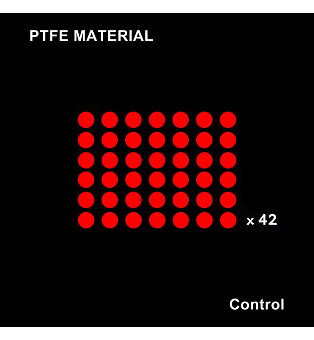 BT.L Red PTFE Control Mouse Feet (Skates) Dots v2 - 0.85mm – 42 Dots