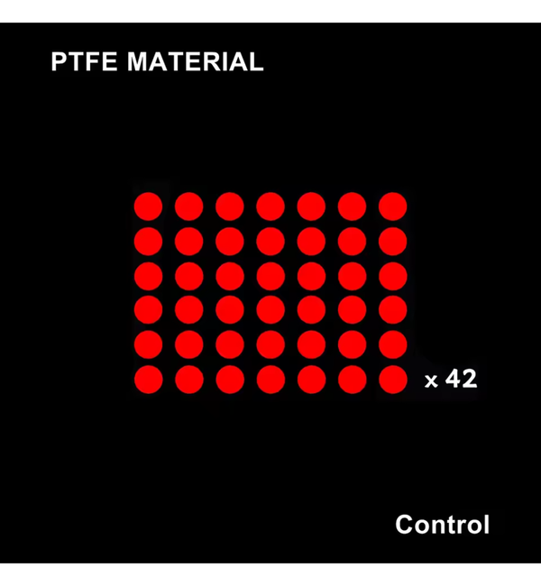 BT.L Red PTFE Control Mouse Feet (Skates) Dots v2 - 0.85mm – 42 Dots