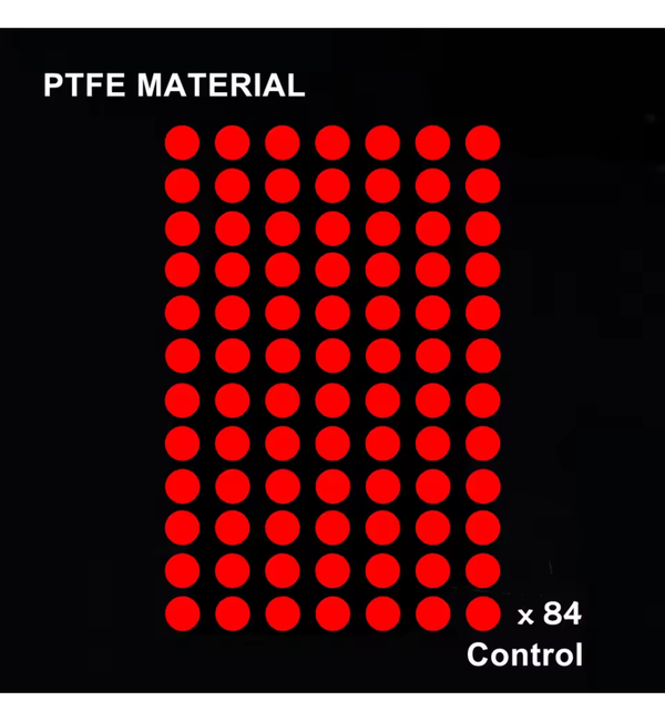 BT.L Red PTFE Control Mouse Feet (Skates) Dots v2 - 0.85mm – 84 Dots