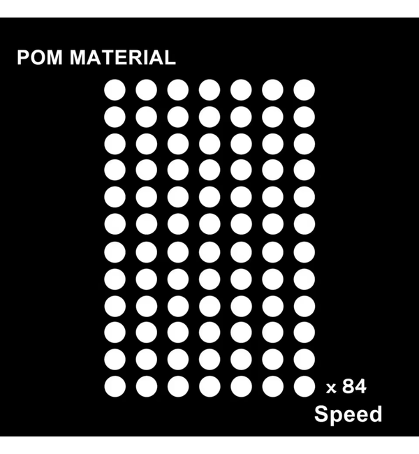 BT.L White POM Speed Mouse Feet (Skates) Dots v2 - 0.85mm – 84 Dots