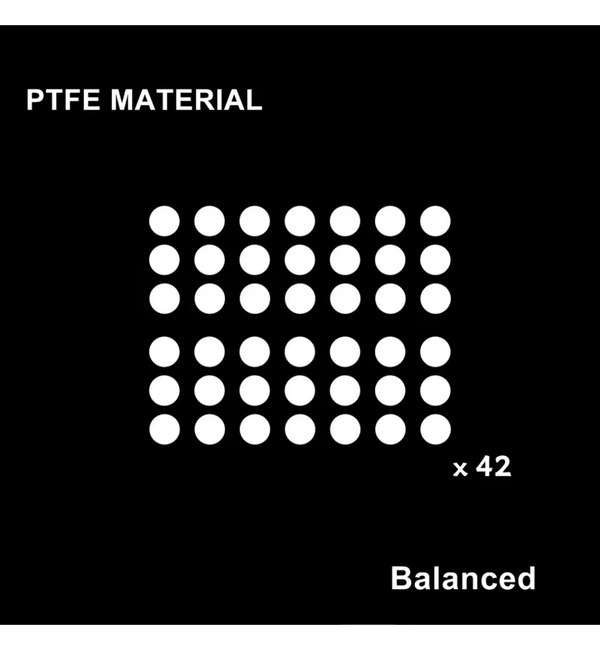 BT.L White PTFE Balanced Mouse Feet (Skates) Dots v2 - 0.85mm – 42 Dots