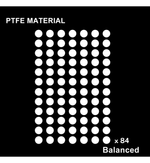 BT.L White PTFE Balanced Mouse Feet (Skates) Dots v2 - 0.85mm – 84 Dots
