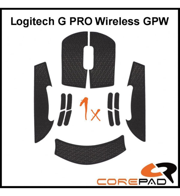 Corepad Black Mouse Grip - Logitech G Pro Wireless
