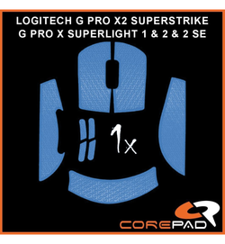 Corepad Soft Mouse Grip - Logitech G Pro X / GPX2 Superlight / 2 SE / X2 Superstrike - Blue