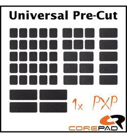 Corepad PXP Mouse Grip - Universal Pre-Cut Keyboard & Mouse - Black