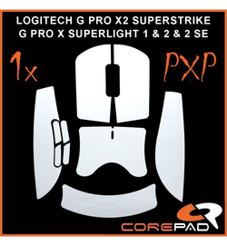 Corepad PXP Mouse Grip - Logitech G Pro X / GPX2 Superlight / 2 SE / X2 Superstrike - White