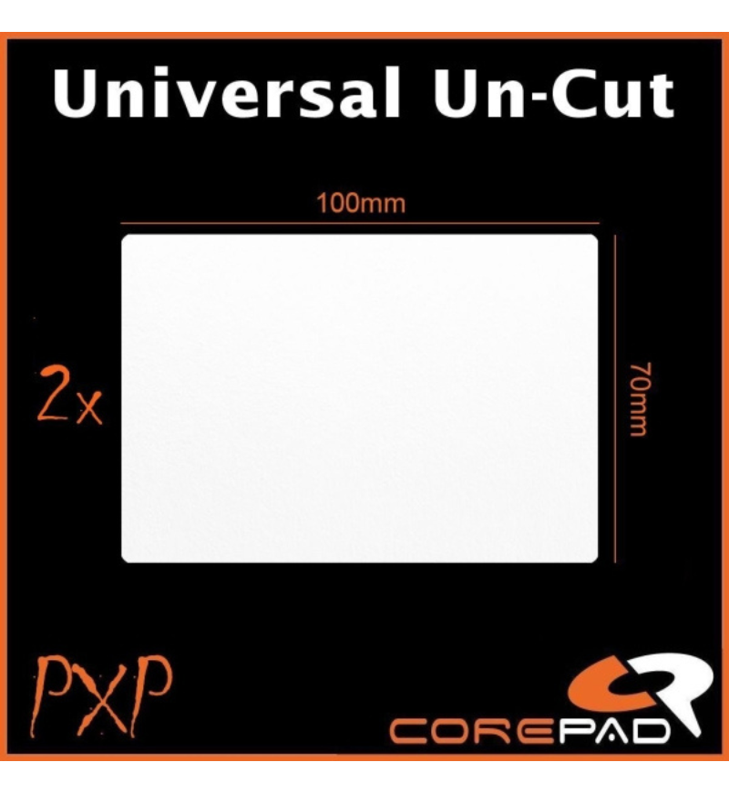 Corepad PXP Mouse Grip - Universal Un-Cut DIY Sheet - White