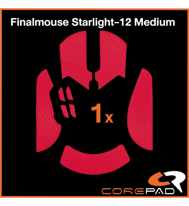 Corepad Soft Mouse Grip - FinalMouse Starlight-12 Medium - Red