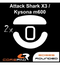Corepad Skatez PRO - Attack Shark X3 / Kysona M600 (Set of 2)