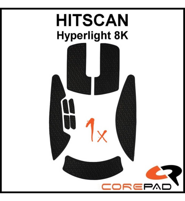 Corepad Soft Mouse Grip - HITSCAN Hyperlight 8K - Black