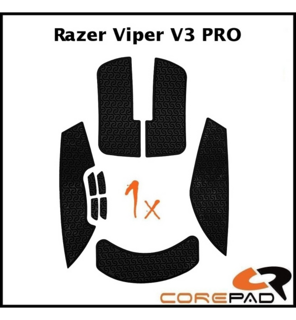 Corepad Soft Mouse Grip - Razer Viper V3 Pro - Black