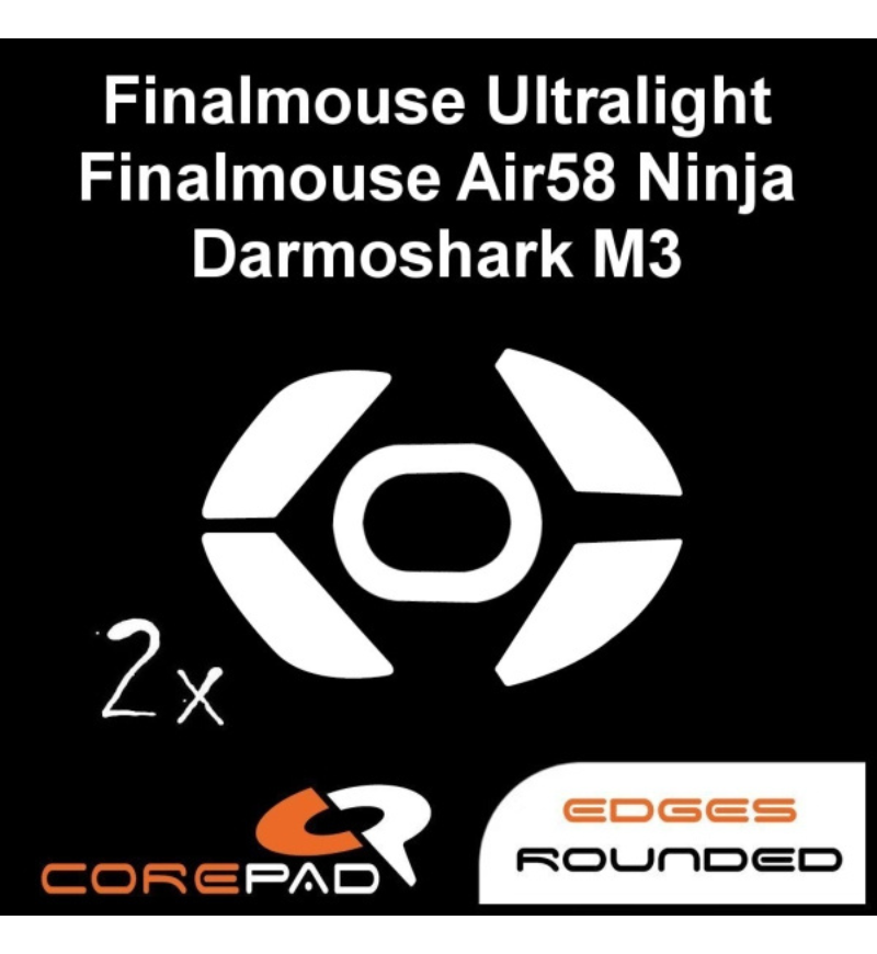 Corepad Skatez PRO - Darmoshark M3 / M3 4K / FinalMouse Ultralight Pro / Phantom / Sunset / Scream One / Tournament Pro / Air58 Ninja / HK Gaming Sirius-M (Set of 2)