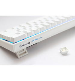 Ducky One 2 Pro Mini White RGB Backlit Mechanical Keyboard - Cherry MX Blue Switches