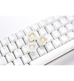 Ducky One 2 Pro Mini White RGB Backlit Mechanical Keyboard - Cherry MX Speed Silver Switches