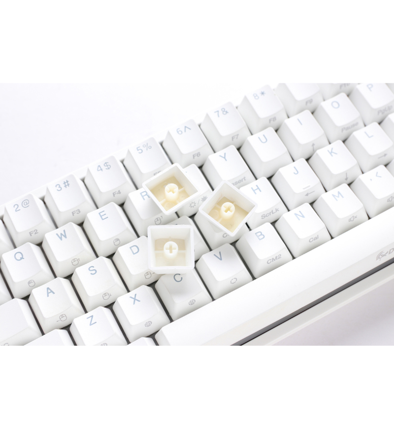 Ducky One 2 Pro Mini White RGB Backlit Mechanical Keyboard - Cherry MX Blue Switches