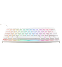 Ducky One 2 Pro Mini White RGB Backlit Mechanical Keyboard - Cherry MX Blue Switches