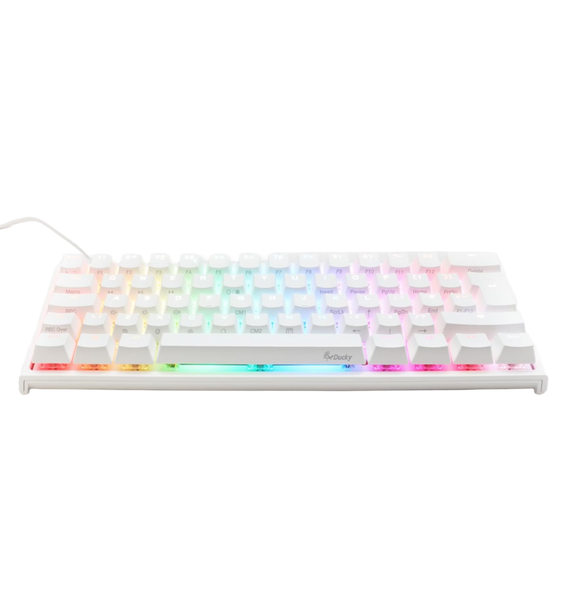 Ducky One 2 Pro Mini White RGB Backlit Mechanical Keyboard - Cherry MX Brown Switches