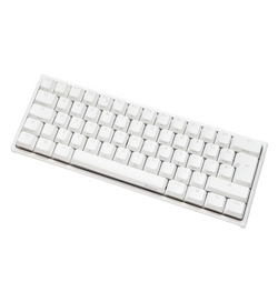 Ducky One 2 Pro Mini White RGB Backlit Mechanical Keyboard - Cherry MX Speed Silver Switches