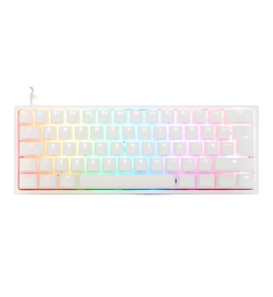 Ducky One 2 Pro Mini White RGB Backlit Mechanical Keyboard - Cherry MX Blue Switches