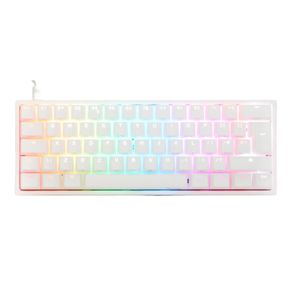 Ducky One 2 Pro Mini White RGB Backlit Mechanical Keyboard - Cherry MX  Silent Red Switches