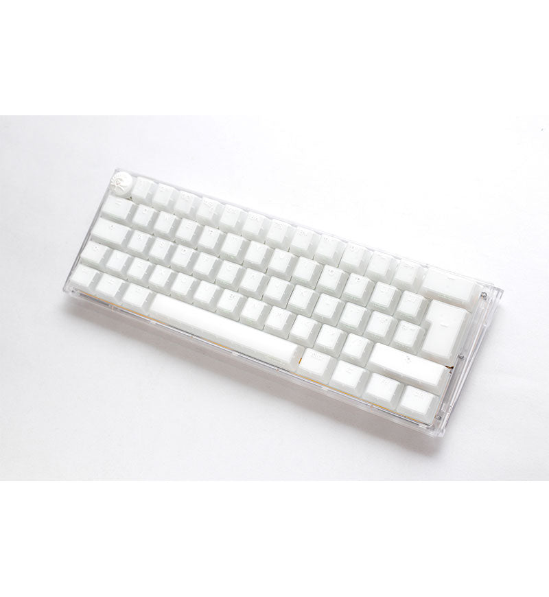 Ducky One 3 Aura White Mini RGB Mechanical Keyboard - Cherry MX Blue