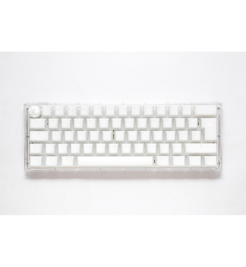 Ducky One 3 Aura White Mini RGB Mechanical Keyboard - Cherry MX Blue