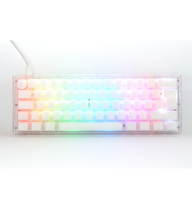 Ducky One 3 Aura White Mini RGB Mechanical Keyboard - Cherry MX Brown