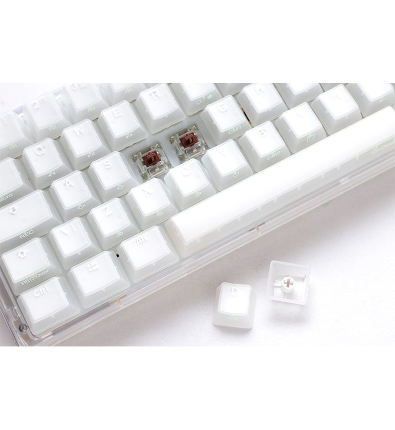Ducky One 3 Aura White SF RGB Mechanical Keyboard - Cherry MX Brown