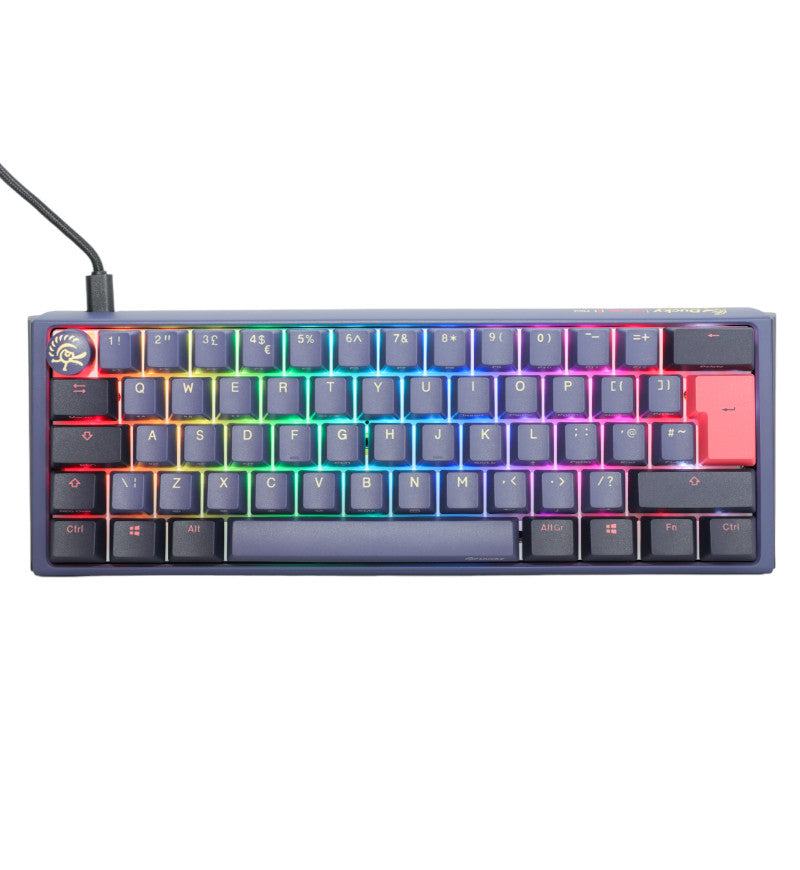 Ducky One 3 Cosmic Blue Mini RGB Mechanical Keyboard - Cherry MX Speed Silver