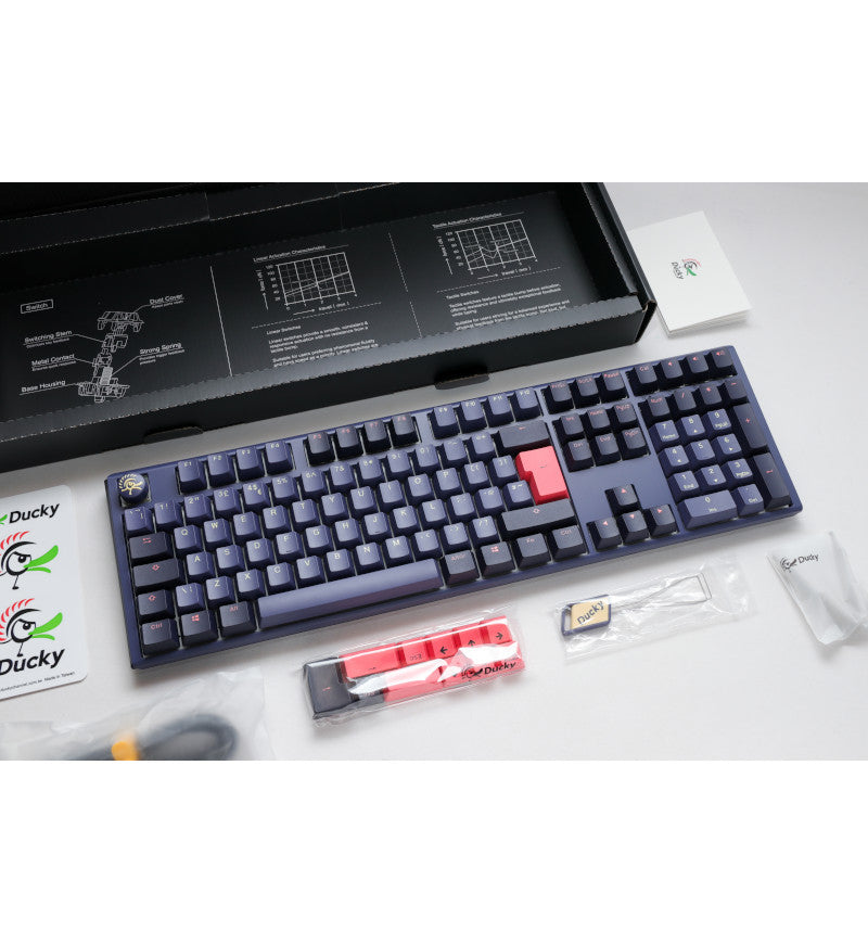 Ducky One 3 Cosmic Blue RGB Mechanical Keyboard - Cherry MX Blue