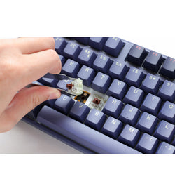 Ducky One 3 Cosmic Blue RGB Mechanical Keyboard - Cherry MX Speed Silver