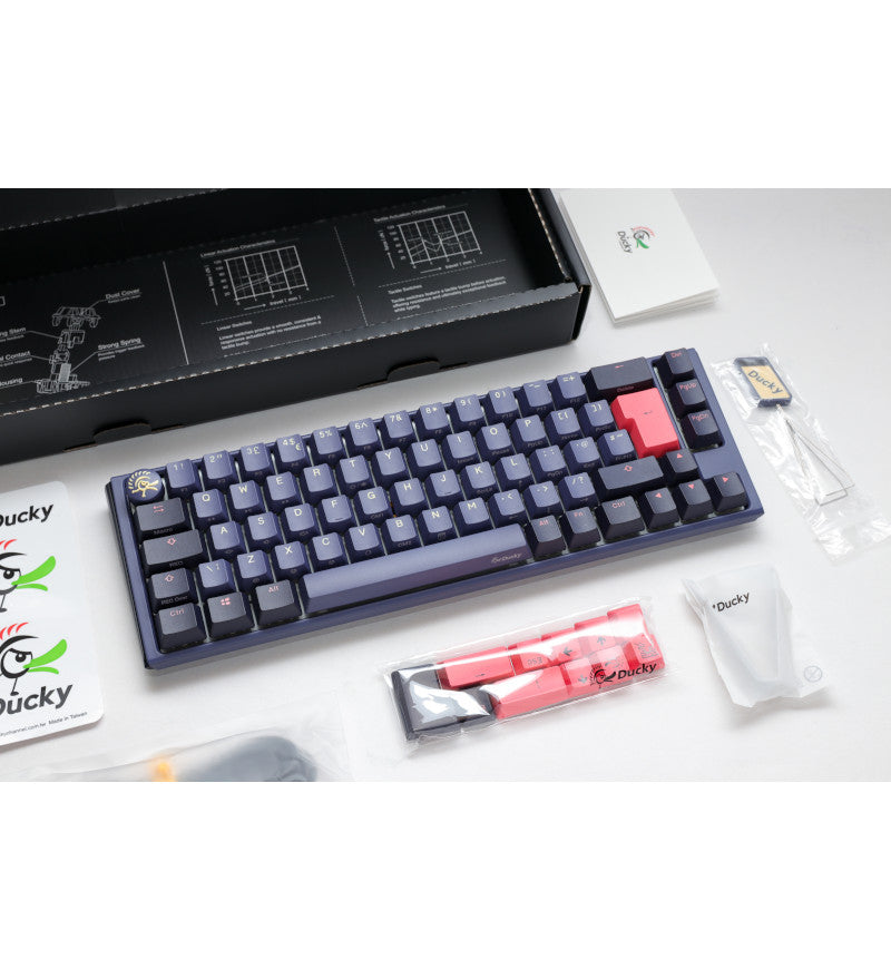 Ducky One 3 Cosmic Blue SF RGB Mechanical Keyboard - Cherry MX Red