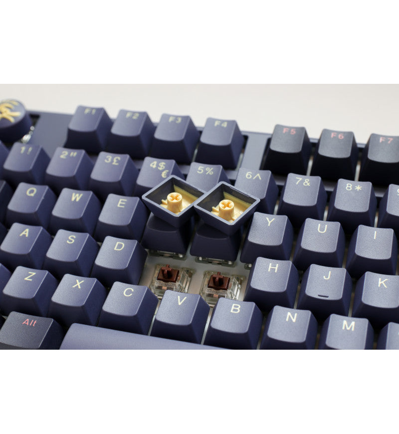 Ducky One 3 Cosmic Blue TKL RGB Mechanical Keyboard - Cherry MX Silent Red